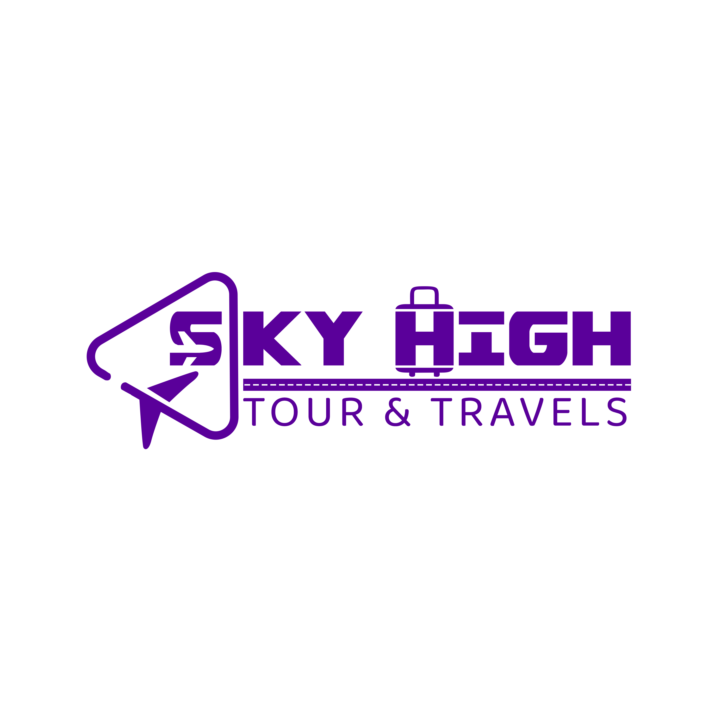 Sky High tours travels brand logo